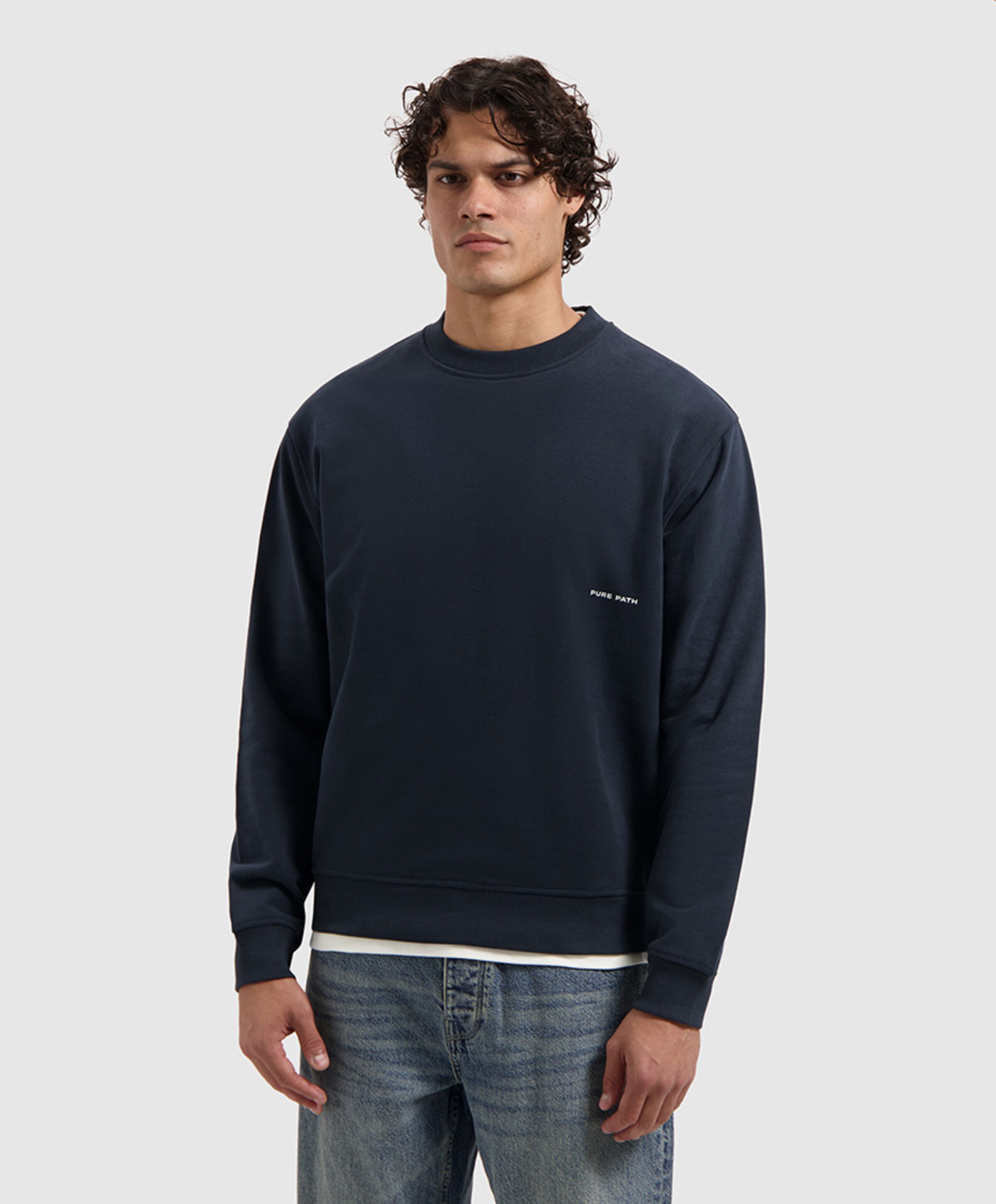 Pure Path Heren sweater blauw