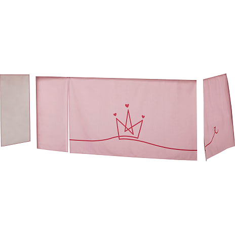 Hoppekids Princess forhæng til halvhøj- og køjeseng 90x200 cm