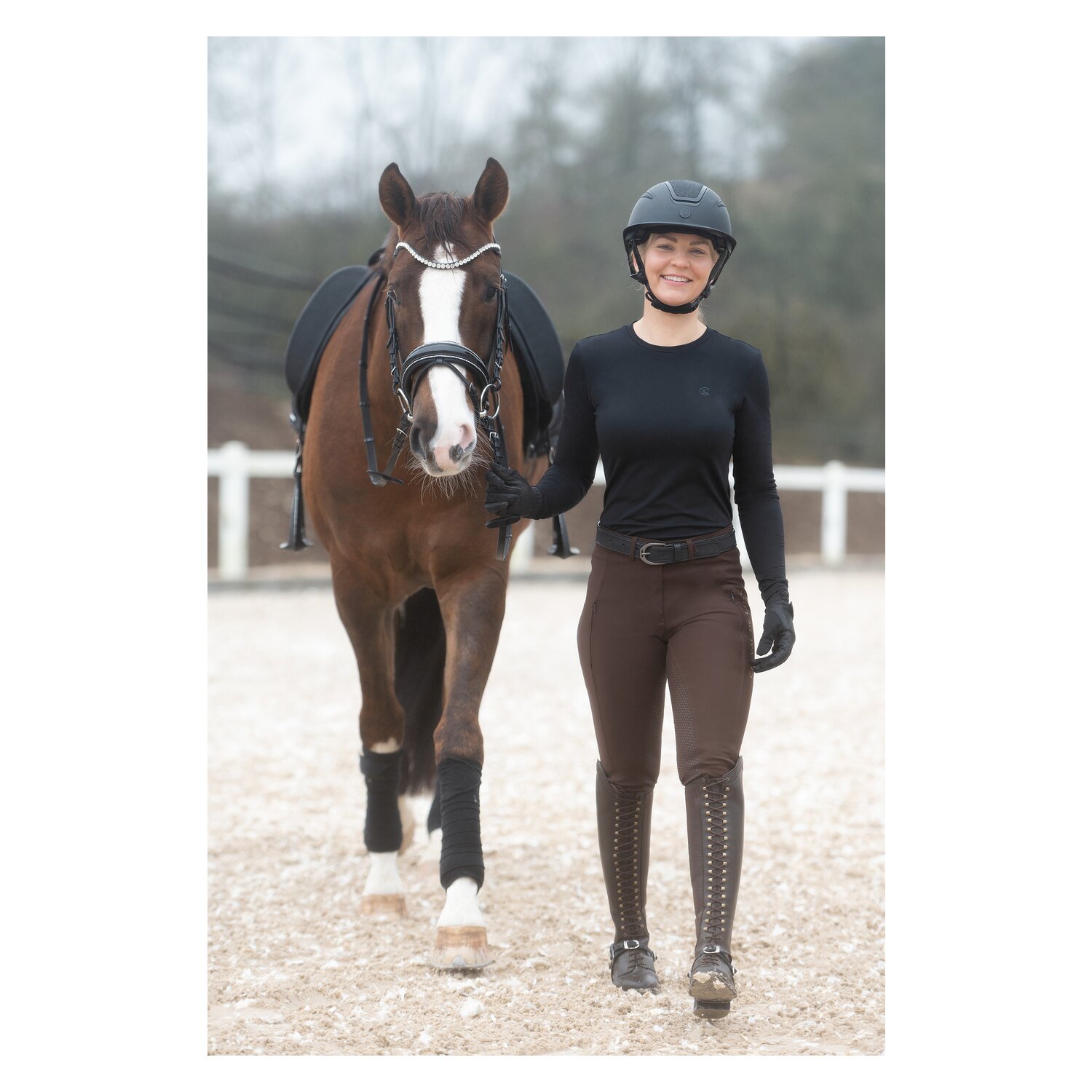 Cheval de Luxe Langarmshirt - black