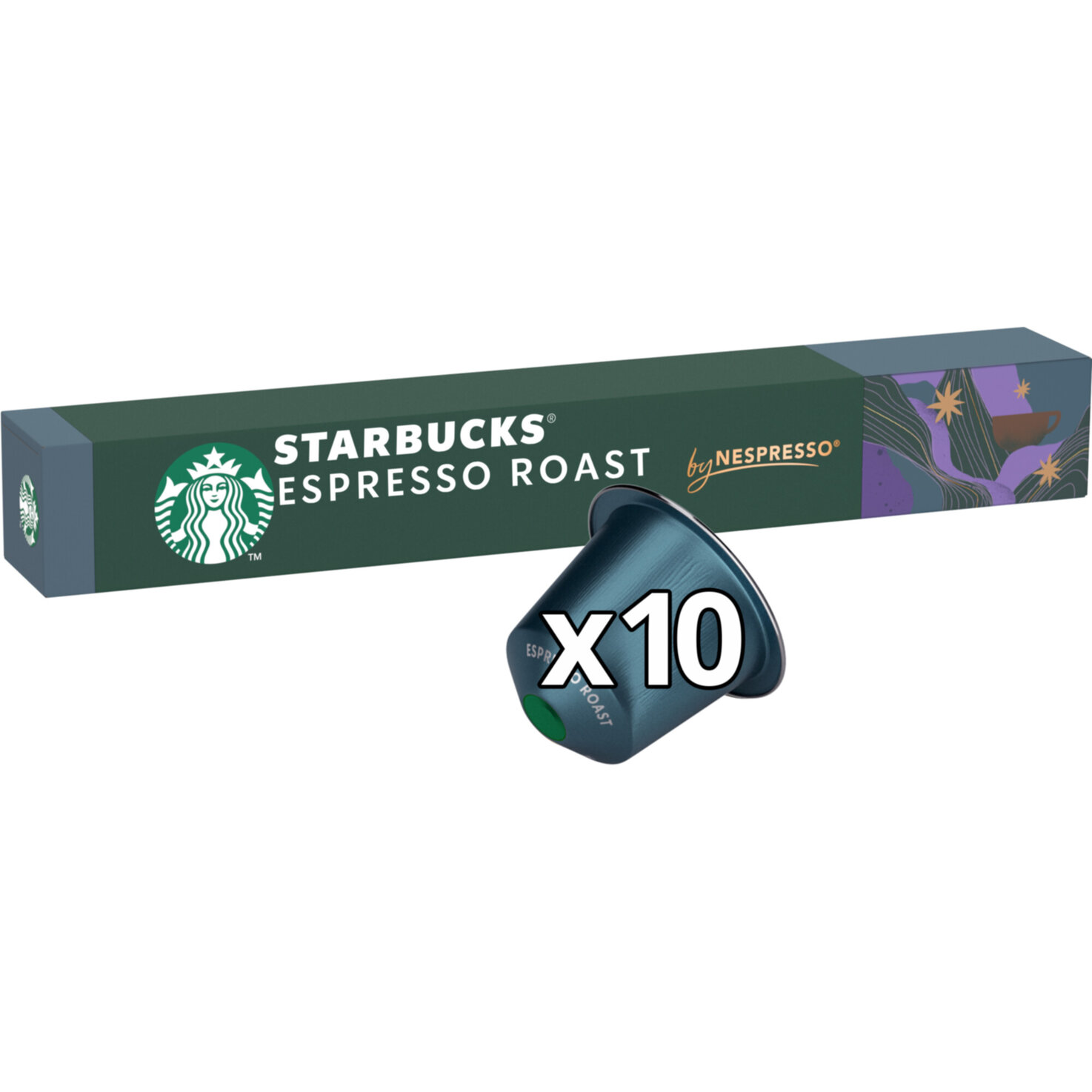 Starbucks Espresso Roast by NESPRESSO Dark Roast, 10 Kapseln