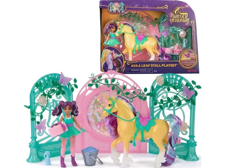 Unicorn Academy Ava & Leaf Stall Playset