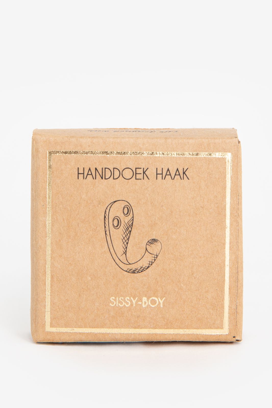 Goudkleurige messing handdoek haak
