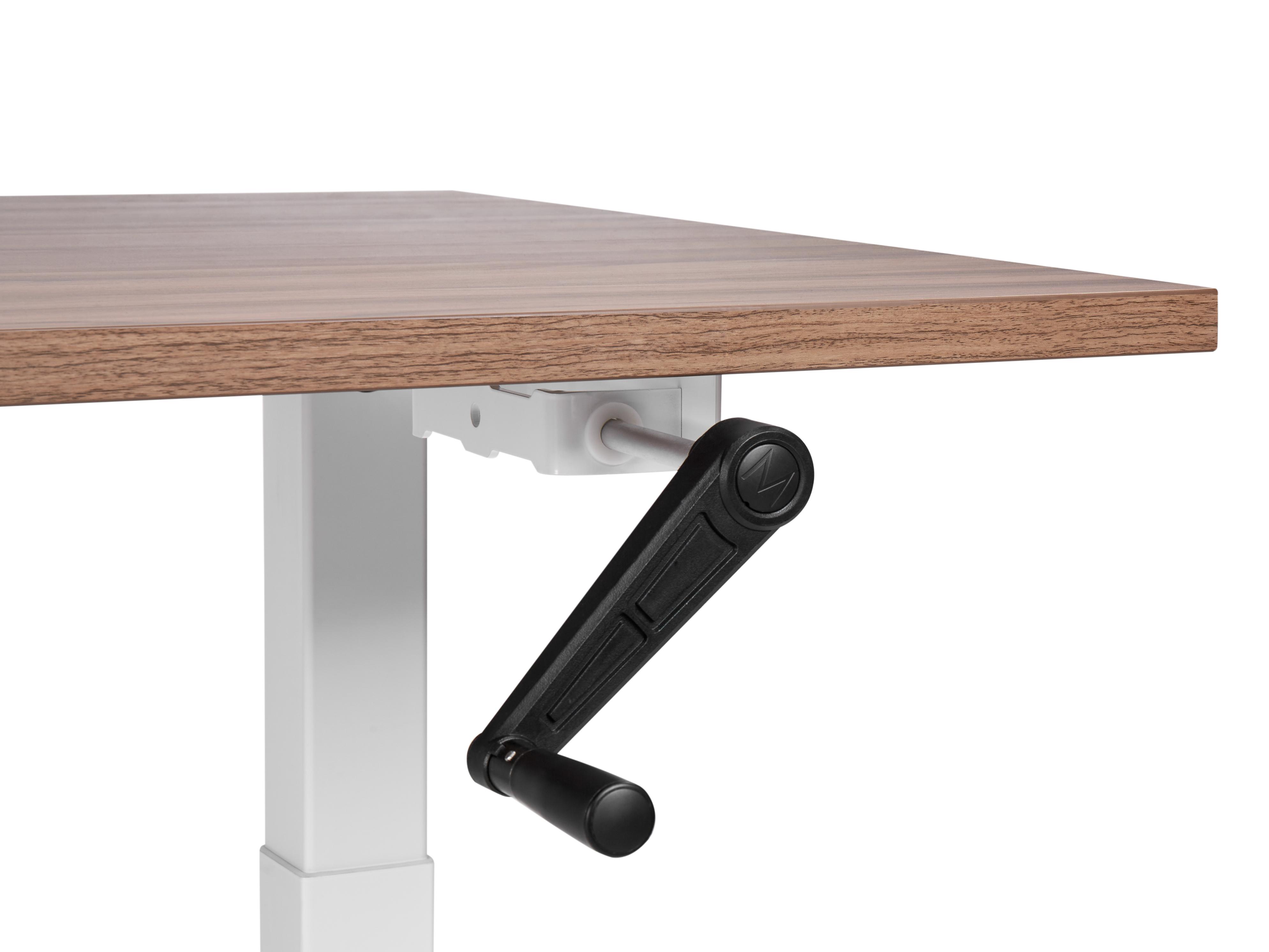 Handmatig verstelbaar sta-bureau DESTINES Bruin/wit 160 cm 72 cm