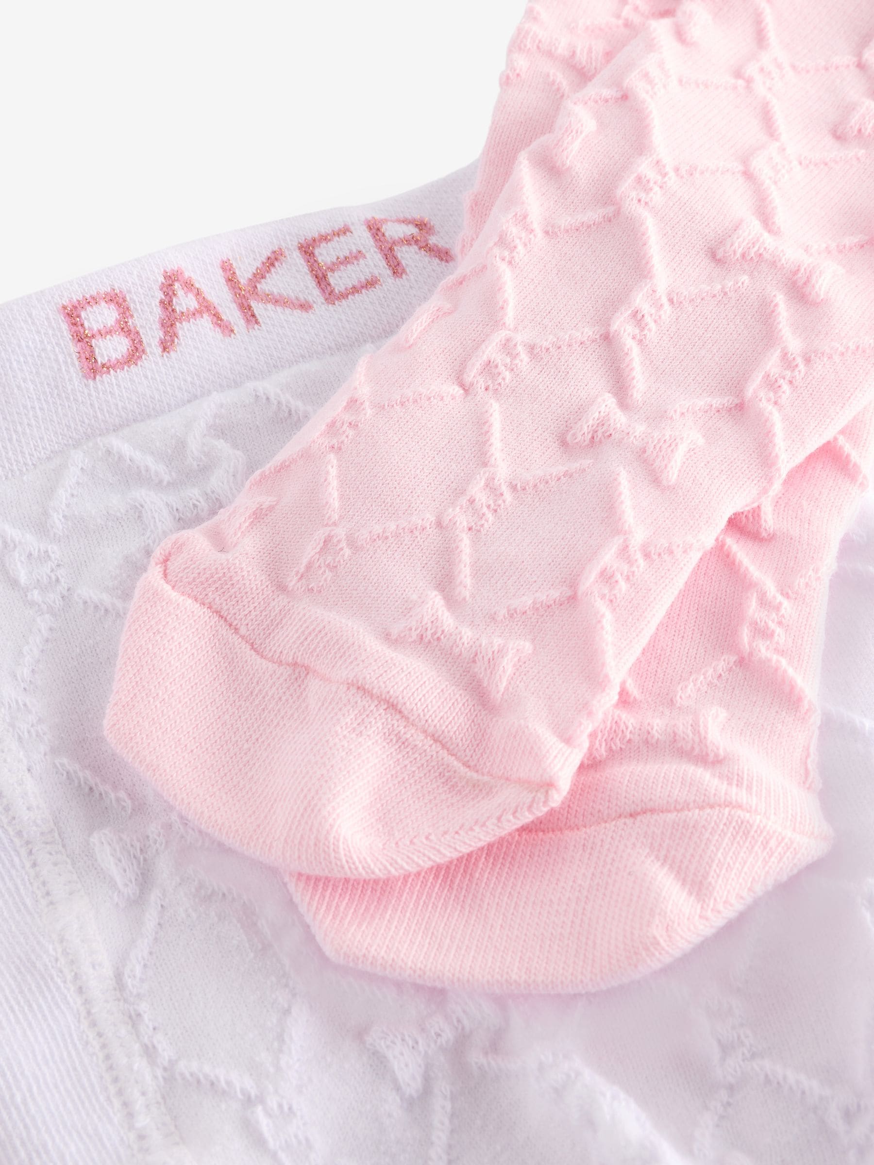 Roze/crème - Baker by Ted Baker panty's verpakking van 2