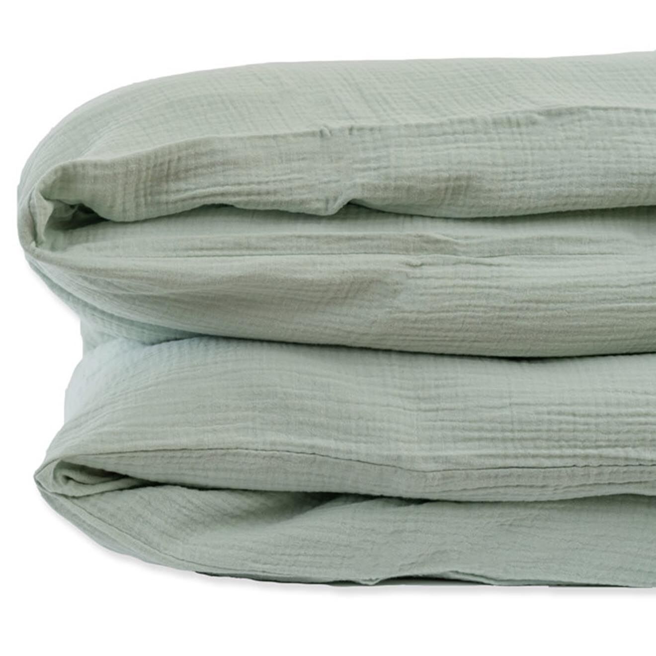 Papate Housse de Couette en Coton Bio verte - 100x140 cm