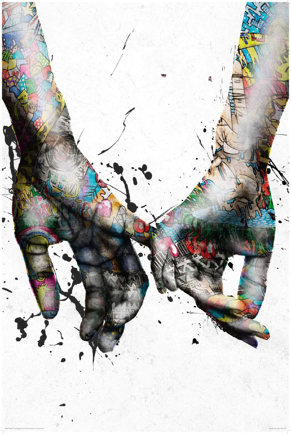Poster Pinkies Colour, 61 x 91 cm
