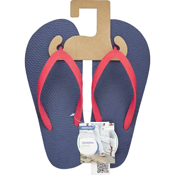 V-Sandale 41 / 42 blau / rot