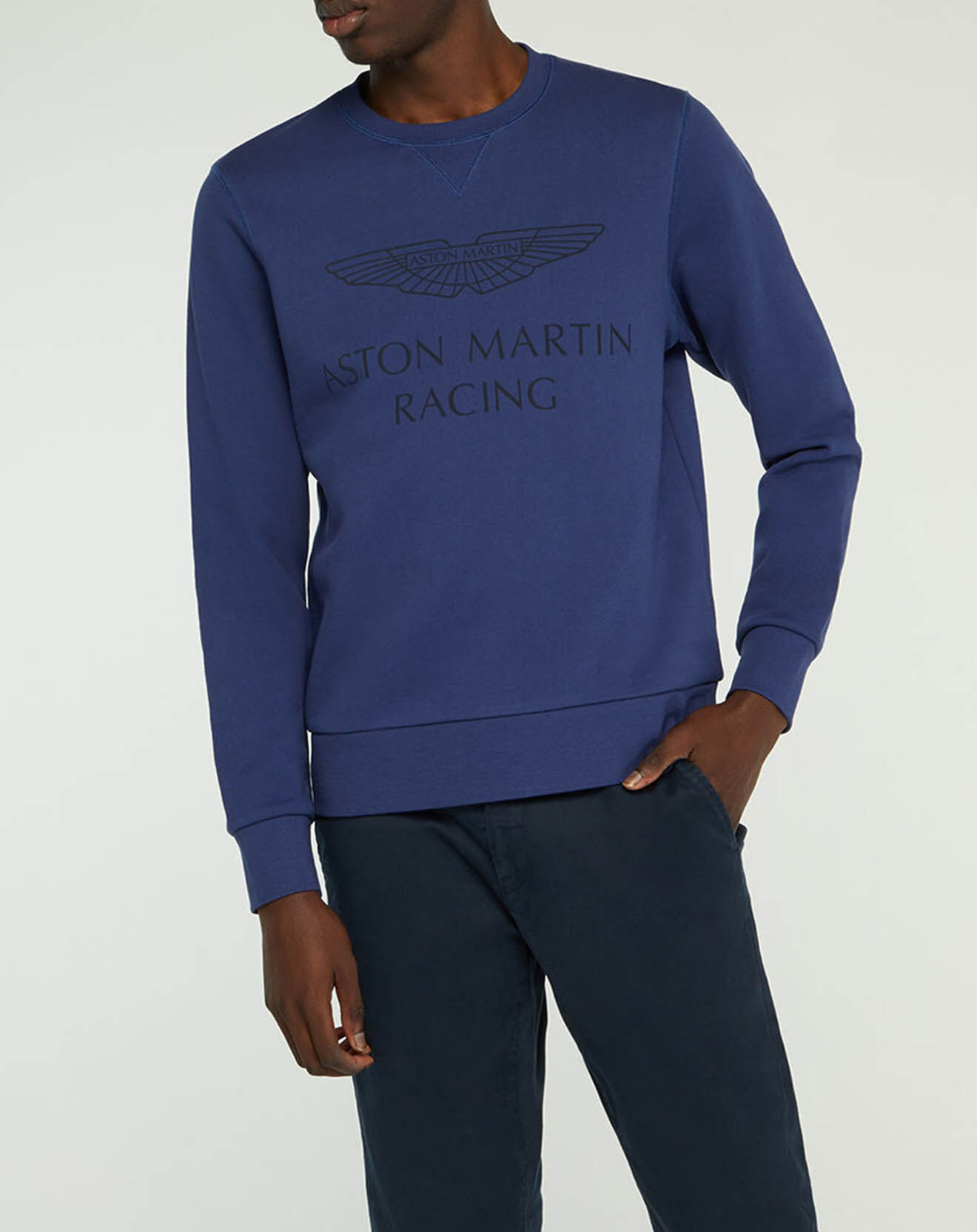 Hackett London Sweat Classic Aston Martin Racing bleu foncé