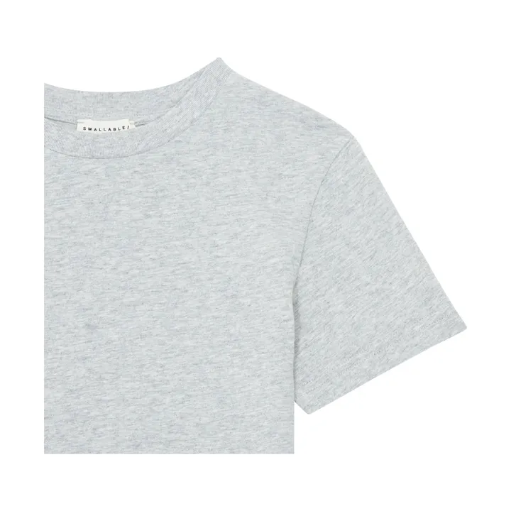 SMALLABLE BASICS T shirt Garçon Manche Courte Coton Bio | Gris chiné