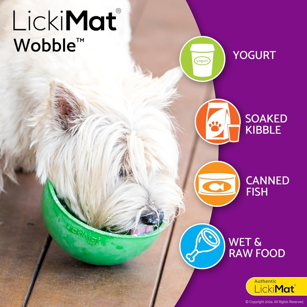 LickiMat Wobble grün