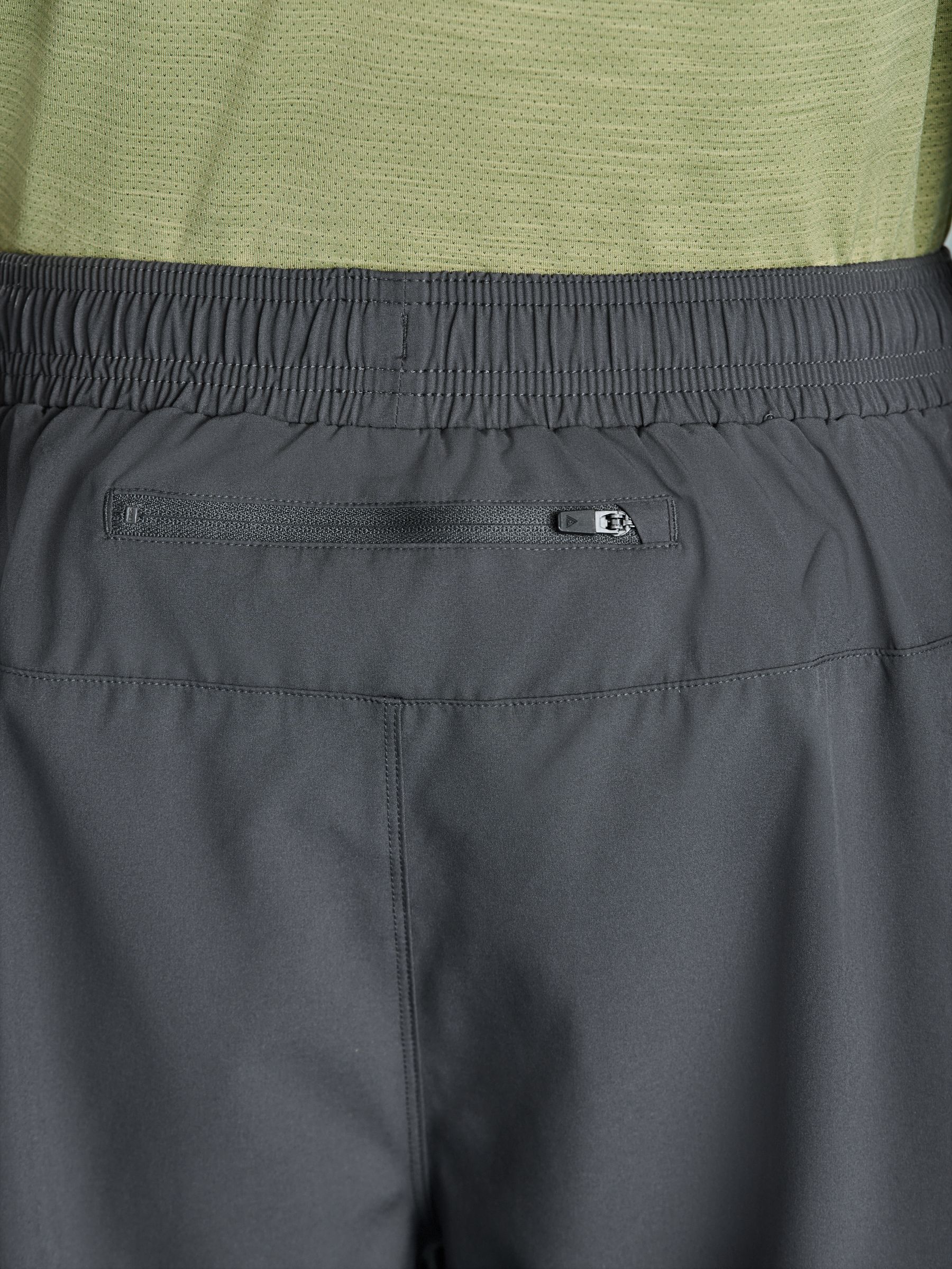 Leisteen grijs - Active cargo gym trainingshorts