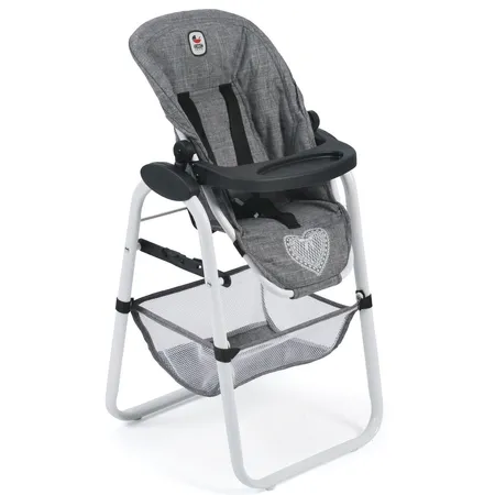 Bayer Chic 2000 Puppen-Hochstuhl, Jeans Grey
