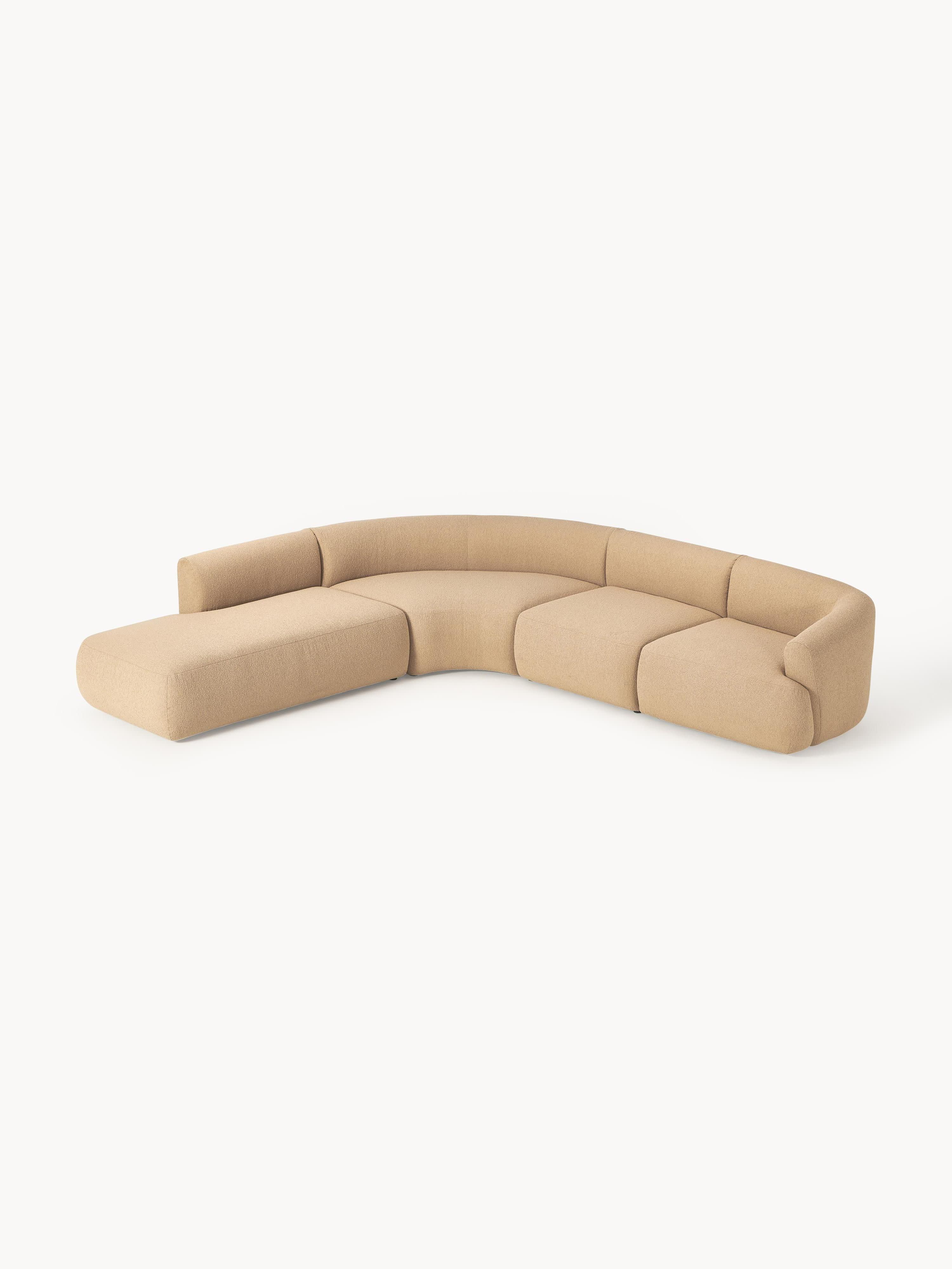 Modulaire bouclé hoekbank Sofia (4-zits)
