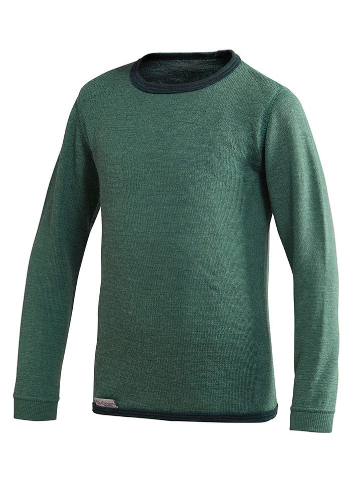 Woolpower Kids' Crewneck 200 Lake Green