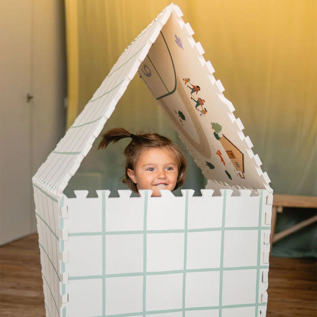play&go 3-in-1 foam speelmat tiloo - hopscotch - 120x180 cm