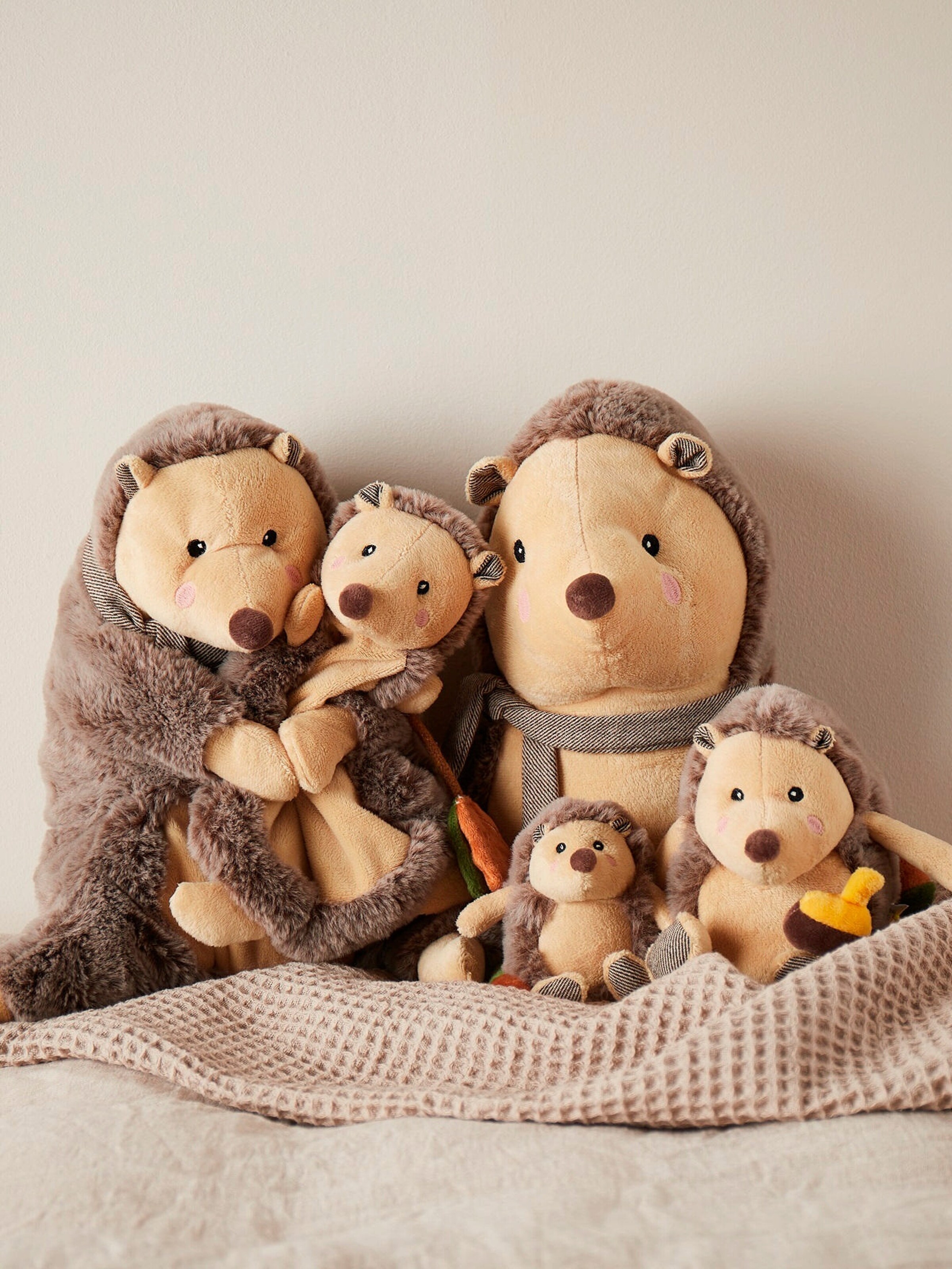 Bieco Schmusetuch Baby Igel Braun