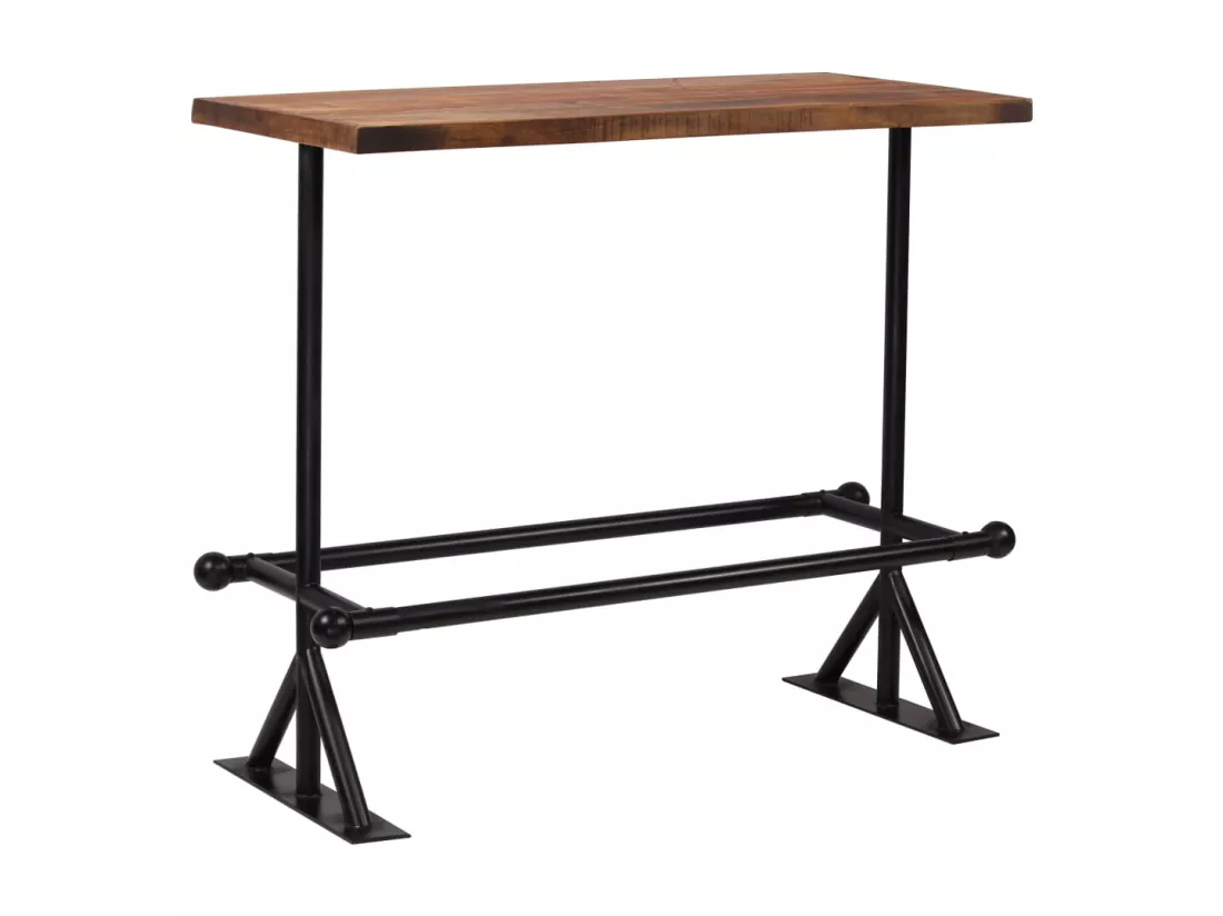 Mobilier de bar 5 pcs Bois de récupération massif