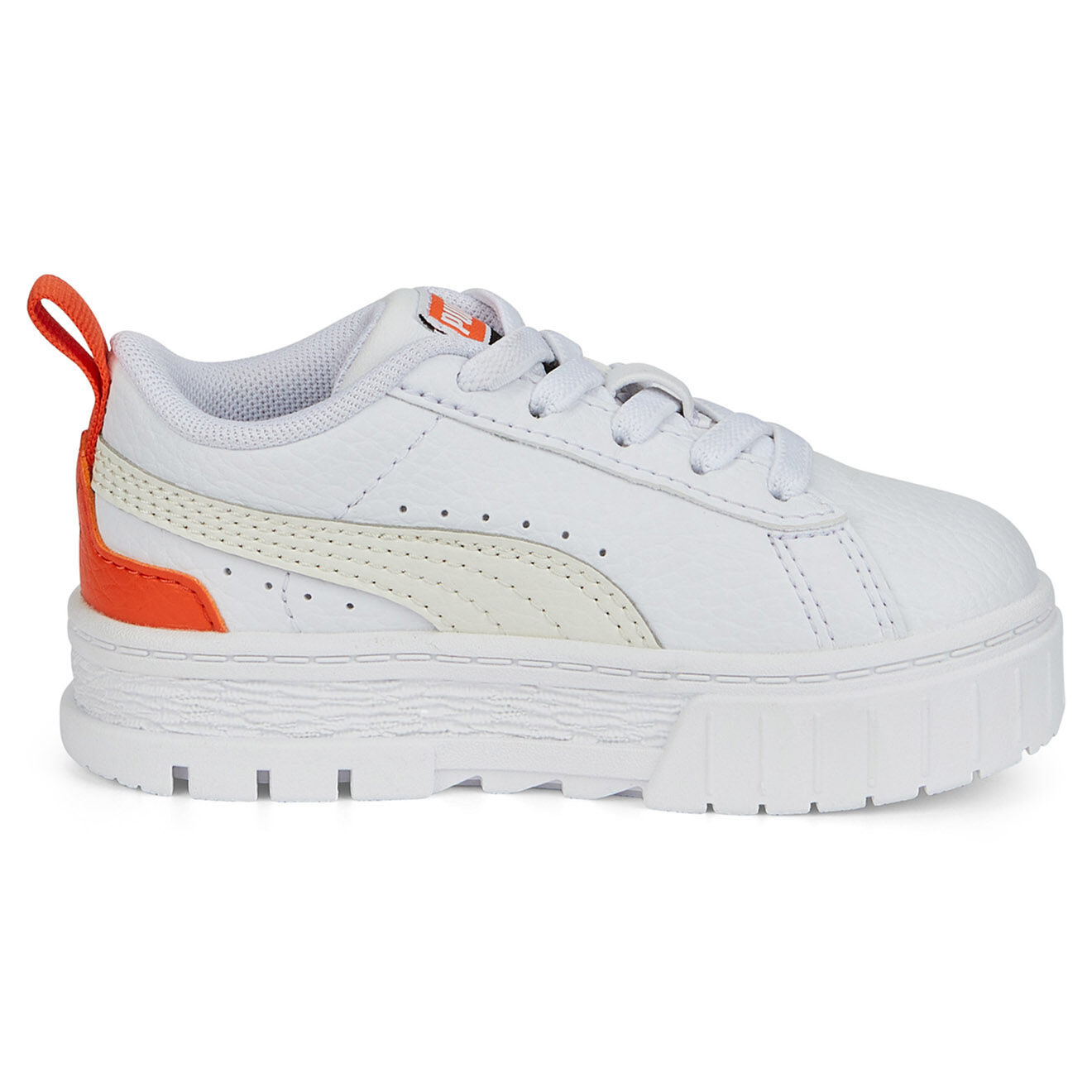 Puma Baskets Mayze Lth AC blanc/orange