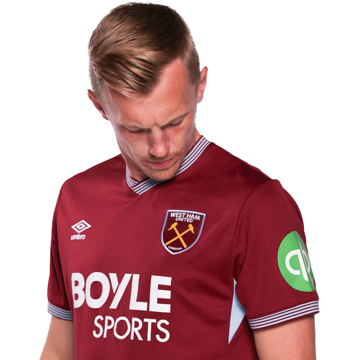 Camisola Umbro West Ham Primeiro Equipamento 2025-2026