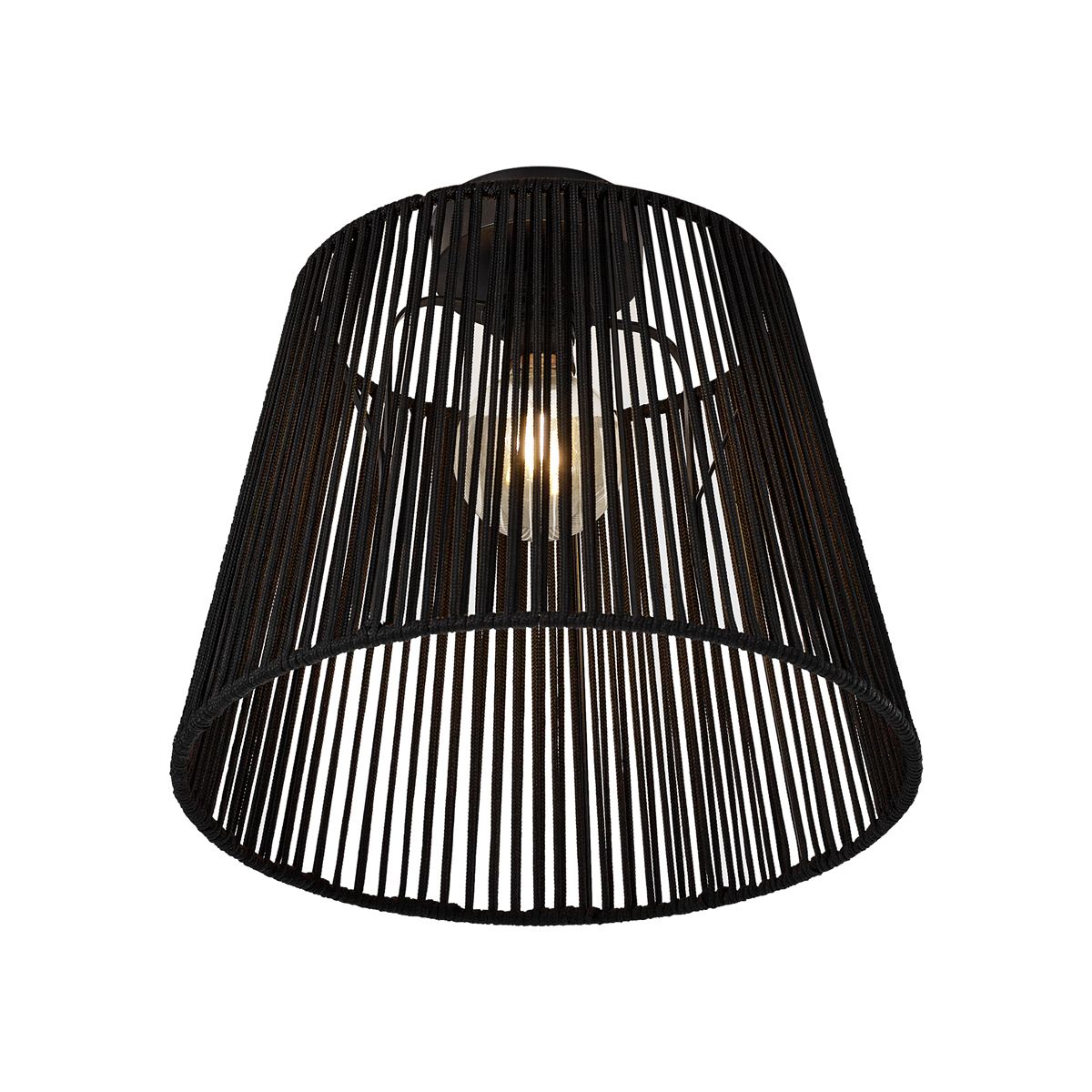 Japandi buiten plafondlamp met zwart touw IP54 - Jayla