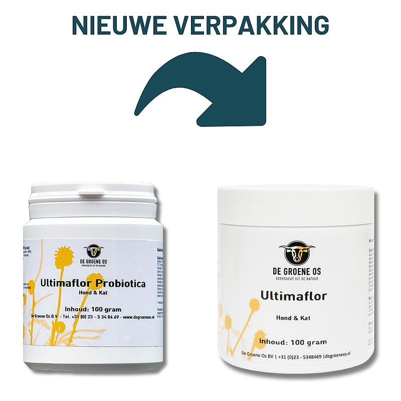 Groene Os Ultimaflor Probiotica Hond Kat 100 gram | 11559