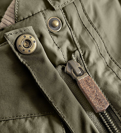 Mini A Ture Flyverdragt - Wisti Fleece - Olive Night