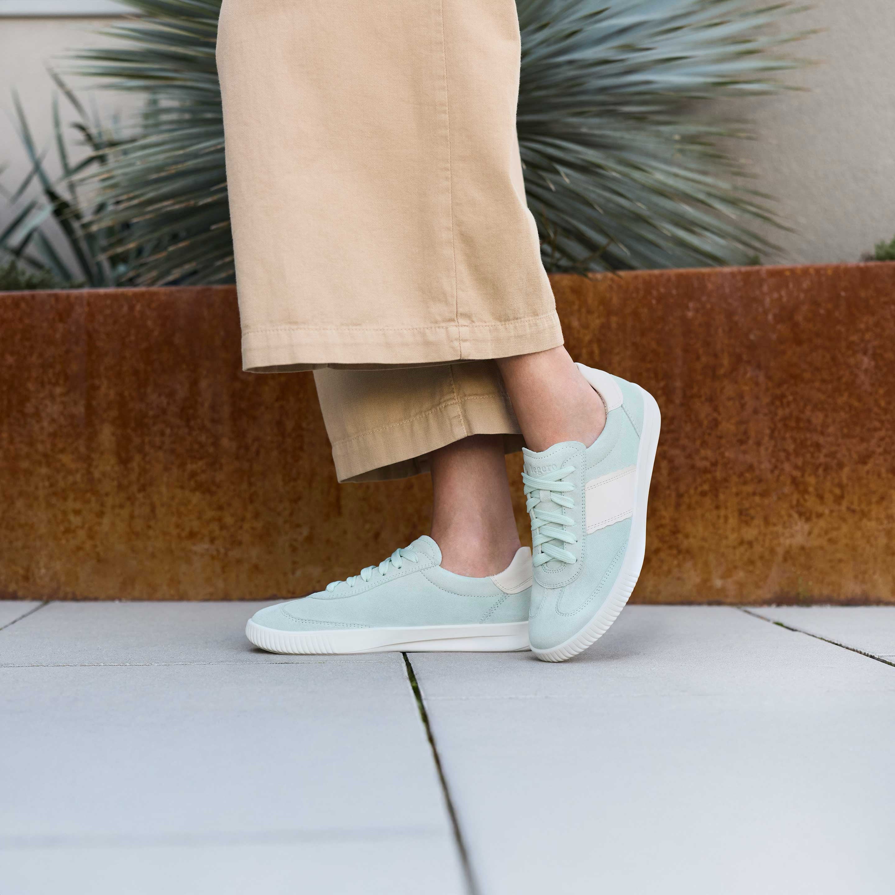 legero SILENCE Damen  Sneaker low mit Schnürung - Farbe: Alga - Größe: 5.5