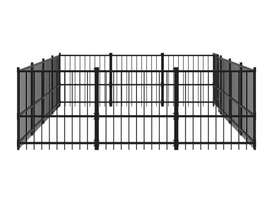 Chenil cage enclos pac noire 388 x 291 x 100 cm 02_0041784
