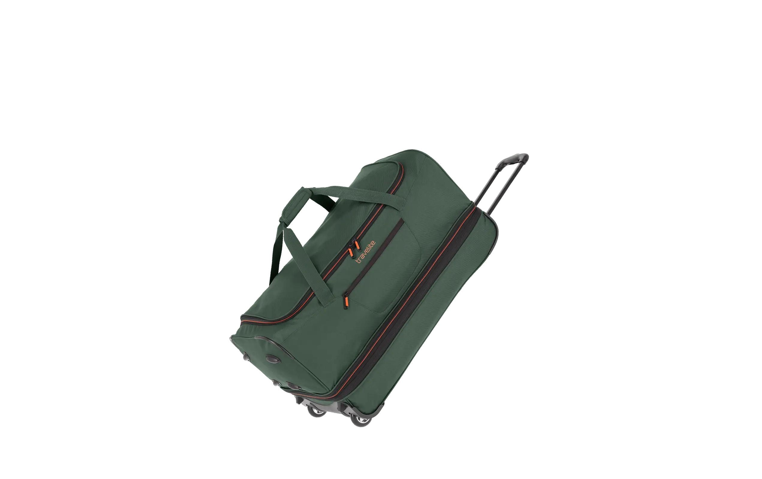 Basics Trolley Reisetasche L erweiterbar, DunkelgrünReisekoffer