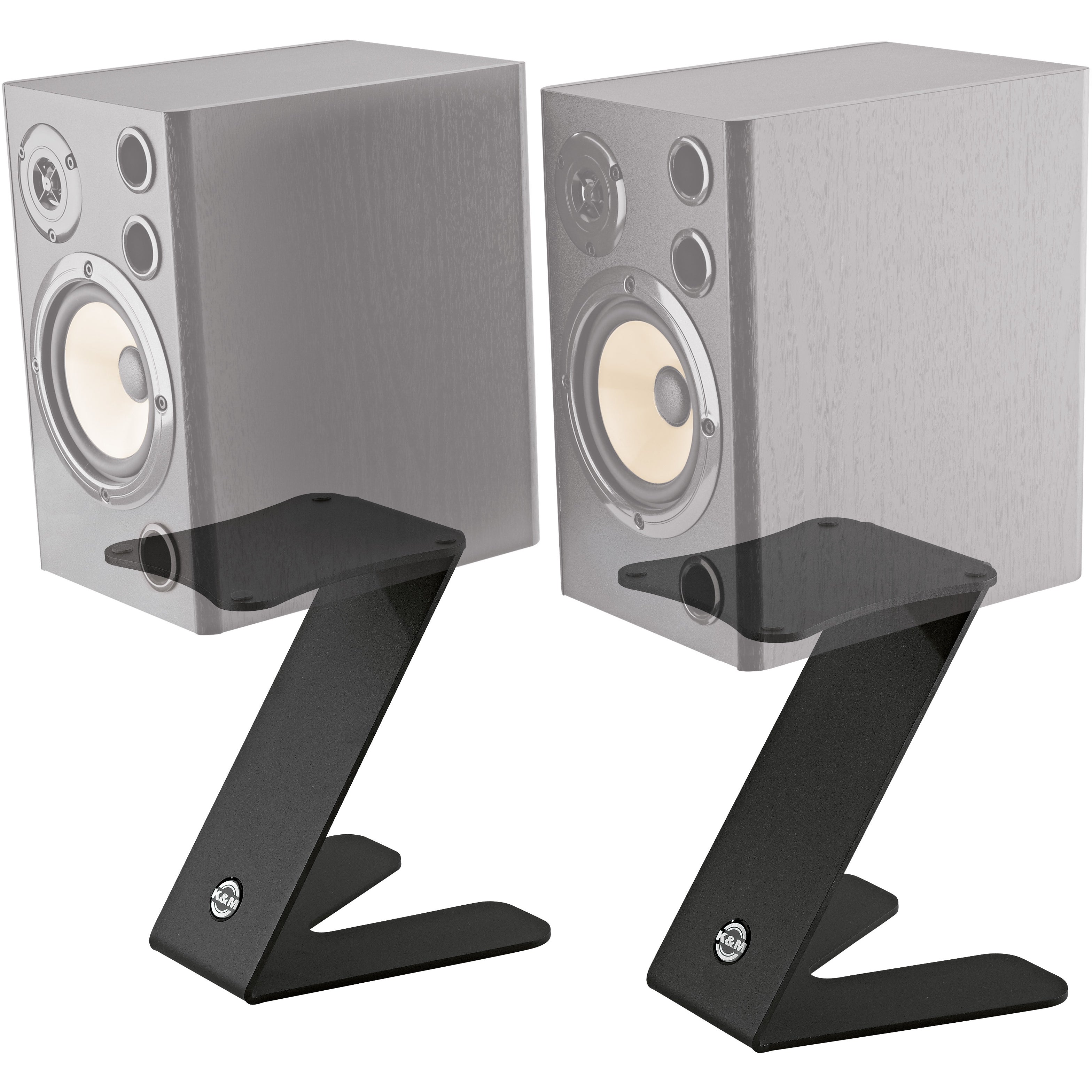 Konig & Meyer 26773 Table Monitor Z-Stand voor monitor-speakers (zwart)