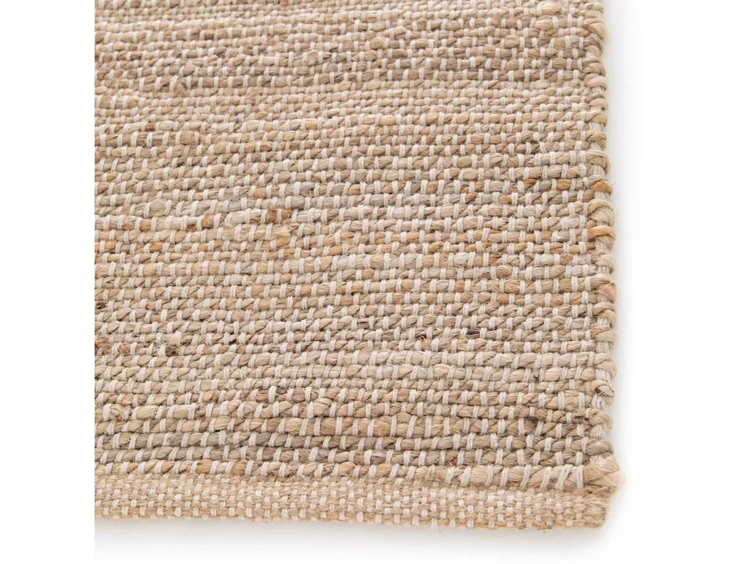 Tapis en jute naturel à motif losange tissé main 200 x 290 cm