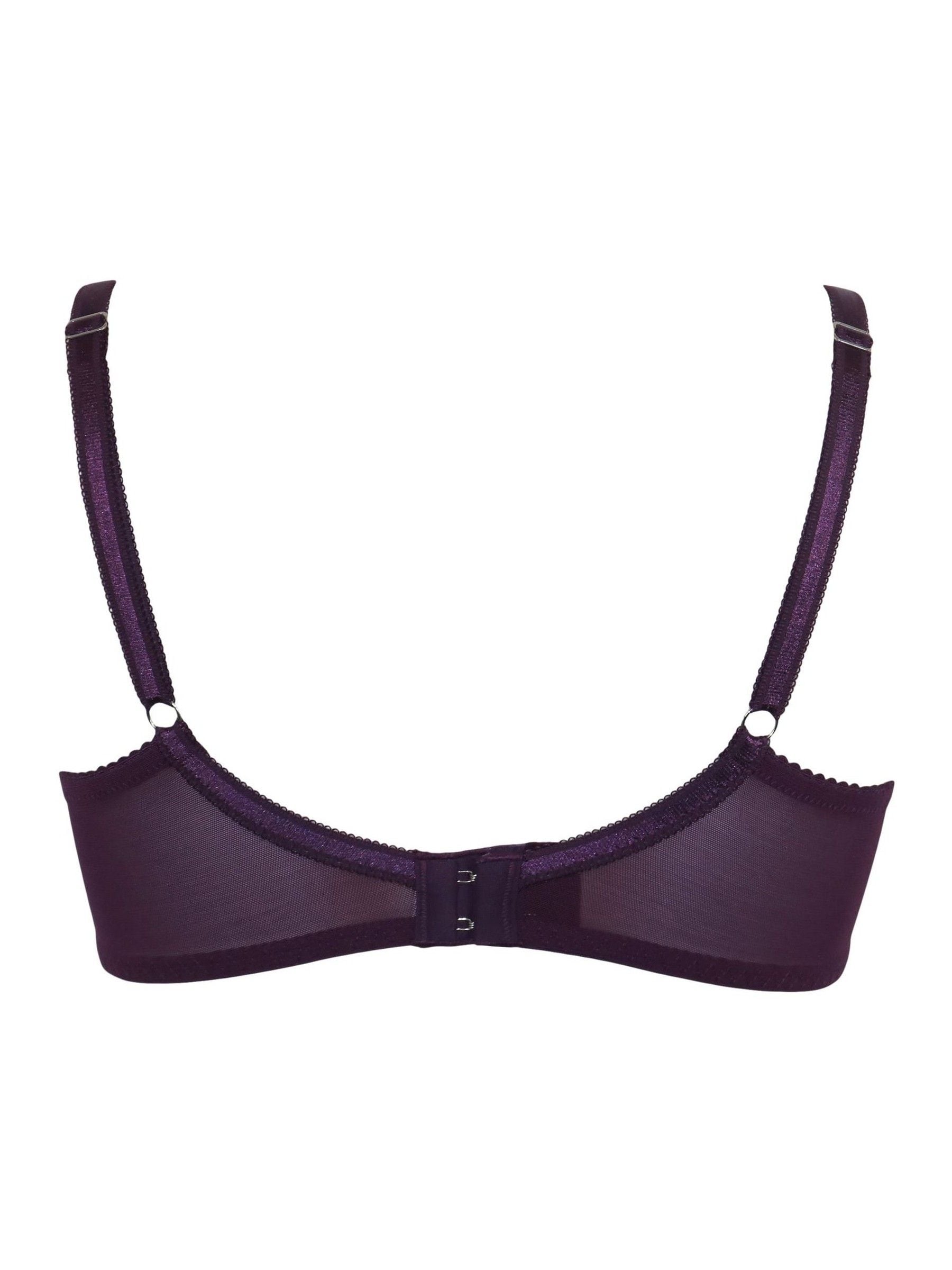 Donkerpaars - Pour Moi Fleur Balconette Bra