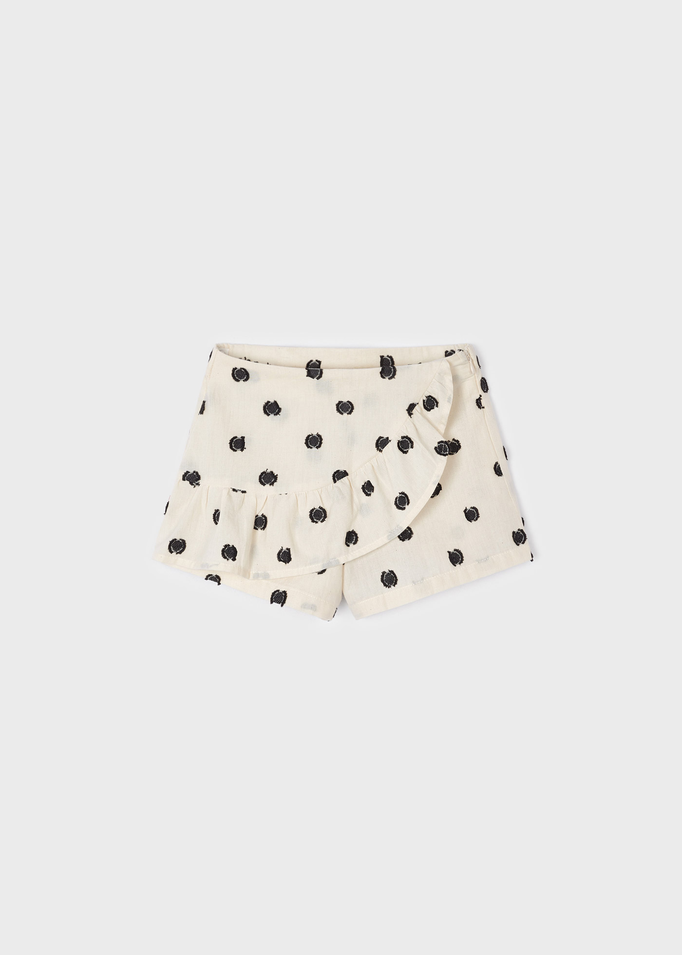 Calças culote estampadas em algodão para meninas