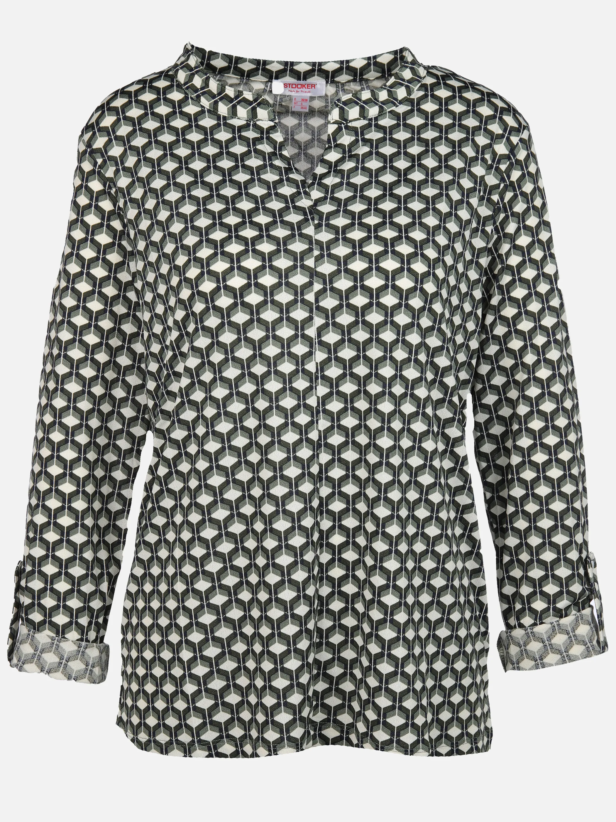 Damen Shirt im abstrakten Dessin