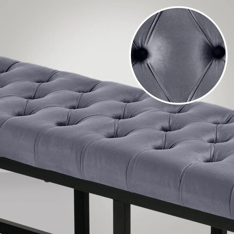CLP 2-zits Bankje Polson 150 cm - grijs