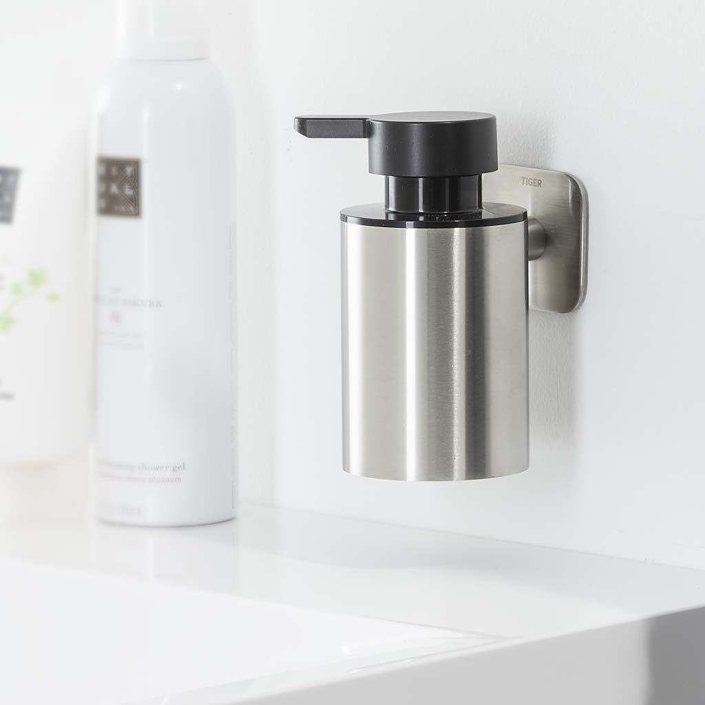 Tiger Colar zeepdispenser RVS geborsteld