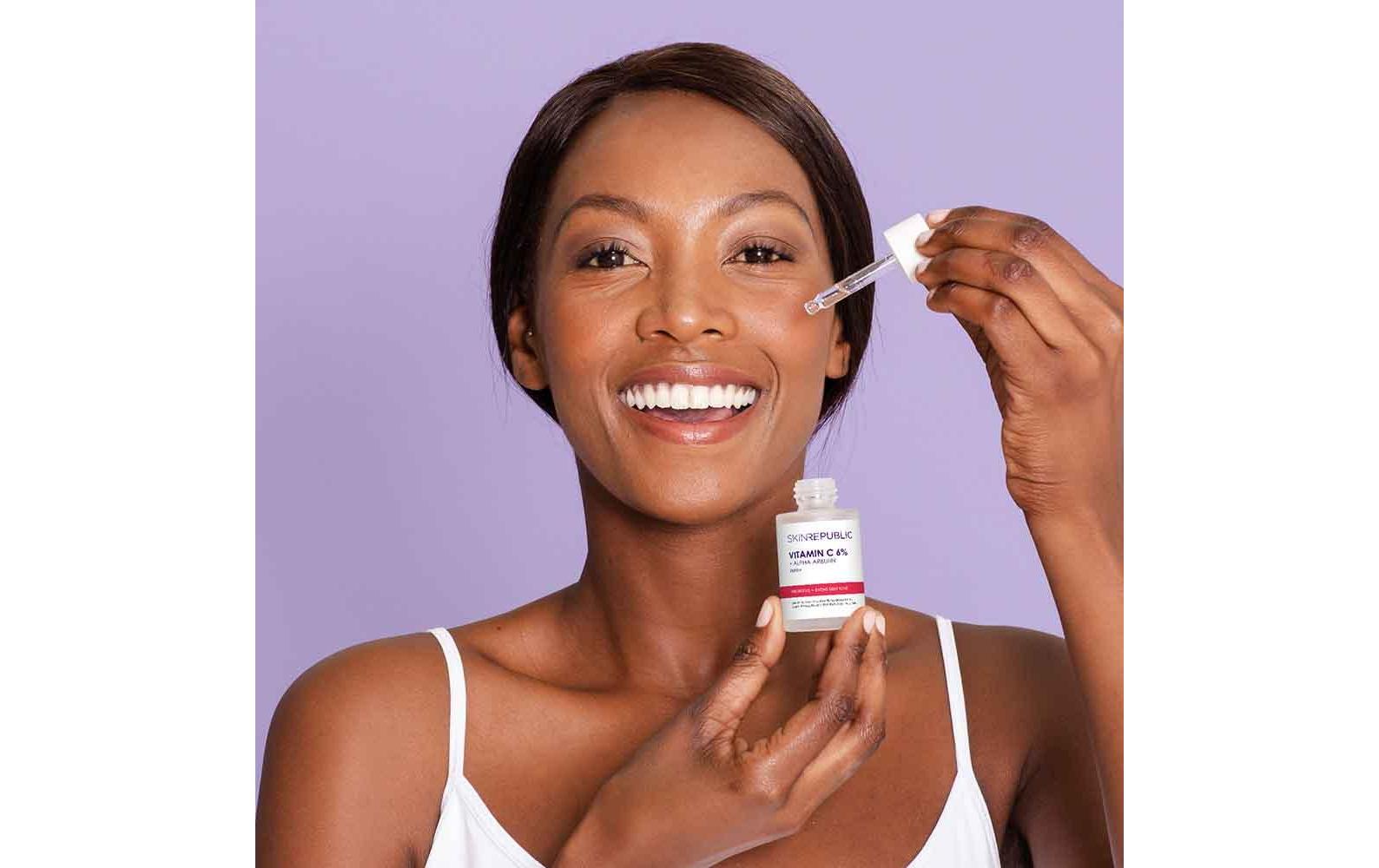 Gesichtsserum Vitamin C 6% 30 mlHautaufhellendes Serum zur Ausgleichung von Hyperpigmentierung