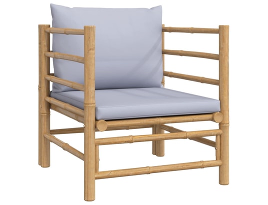 LES TENDANCES - Salon extérieur Salon de jardin-gris-5 places-55x65x30-410075