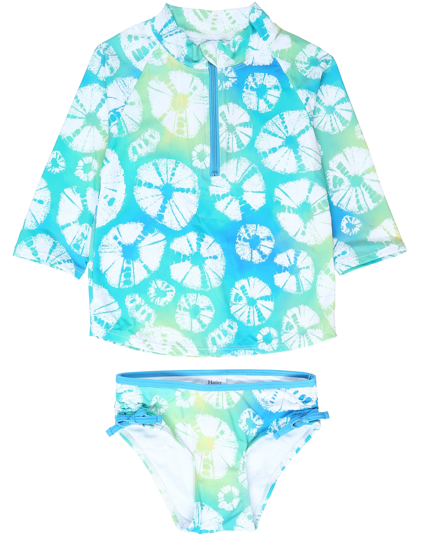 Schwimmanzug WATERMELON TIE DYE 2-teilig in blau/grün