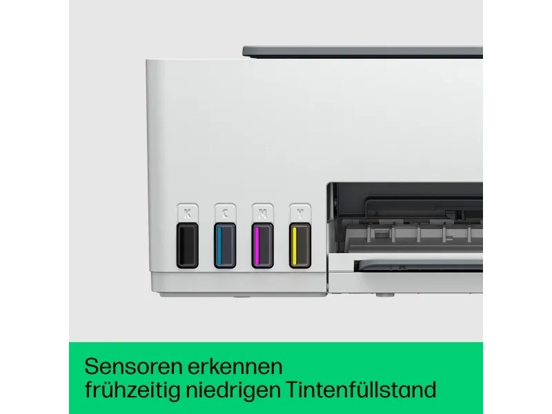 HP Smart Tank 5105 All-in-One - Multifunktionsprinter - farve - blækprinter - kan genopfyldes - Legal (216 x 356 mm) (original) - A4/Legal (medie) - op til 10 spm (kopiering) - op til 12 spm (udskriver) - 100 ark - USB 2.0, Wi-Fi(n), Bluetooth - lys