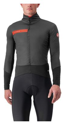Veste Castelli Beta RoS Gris Clair/Gris Foncé/Rouge