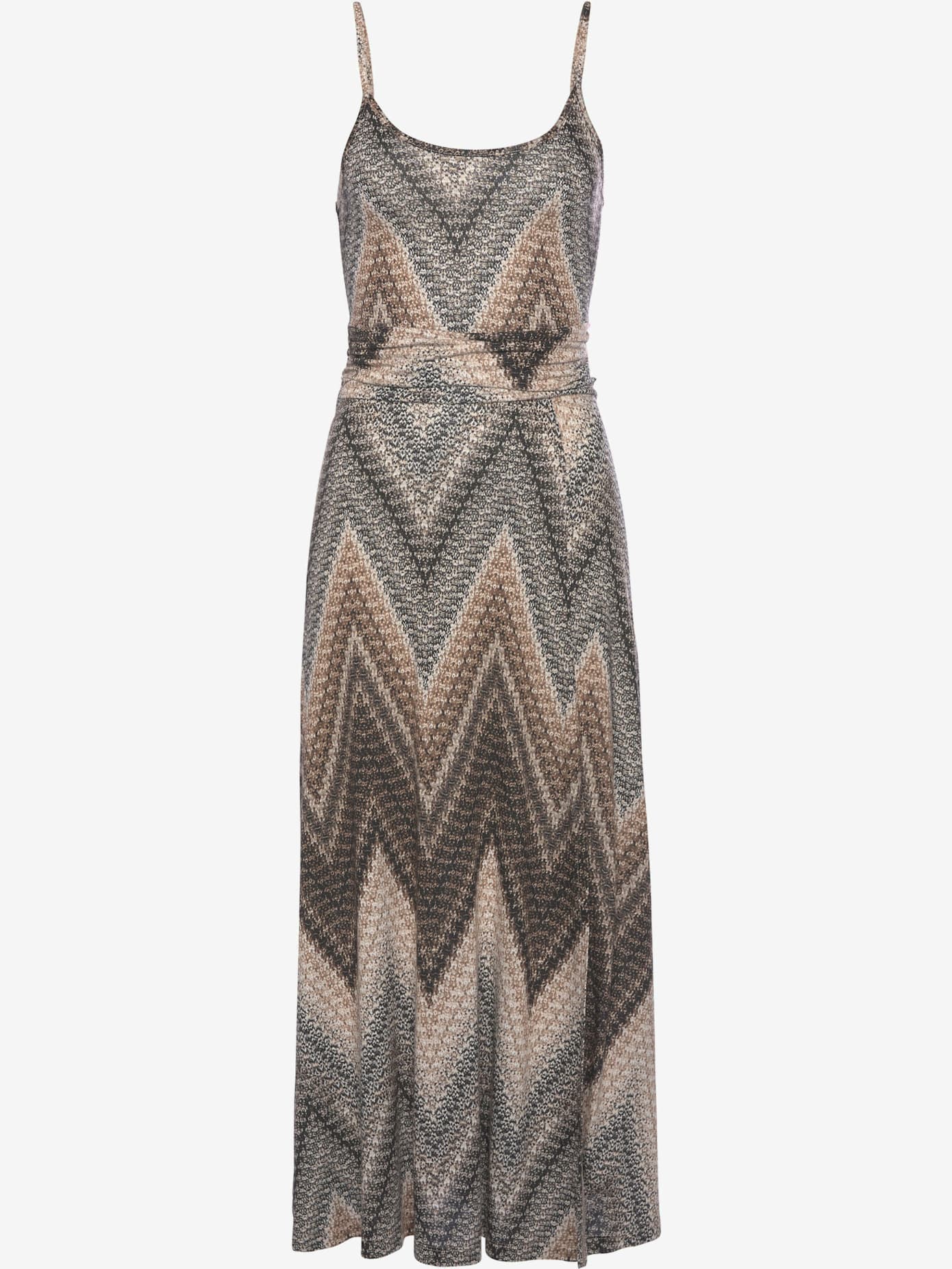 Robe mi-longue encolure ronde