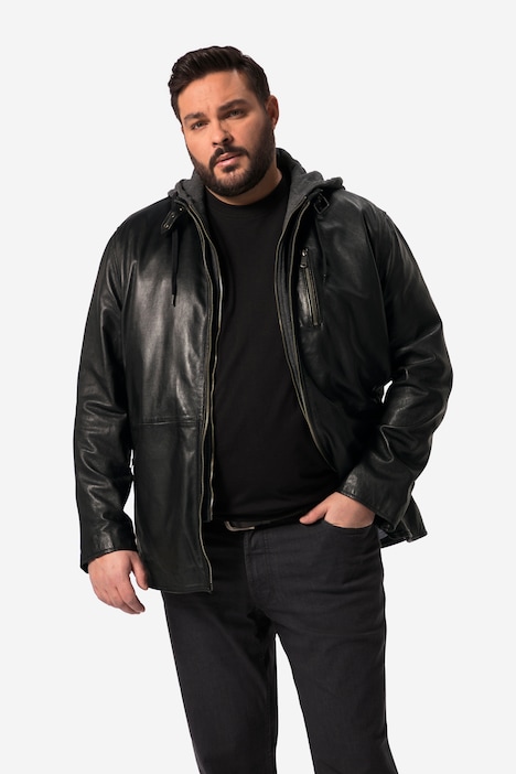 Men+ Lederjacke, Leder, Lammnappa, bis Gr. 84/86