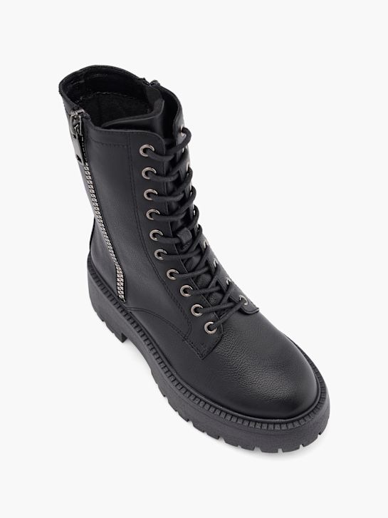 Catwalk Schnür-Stiefelette Schwarz