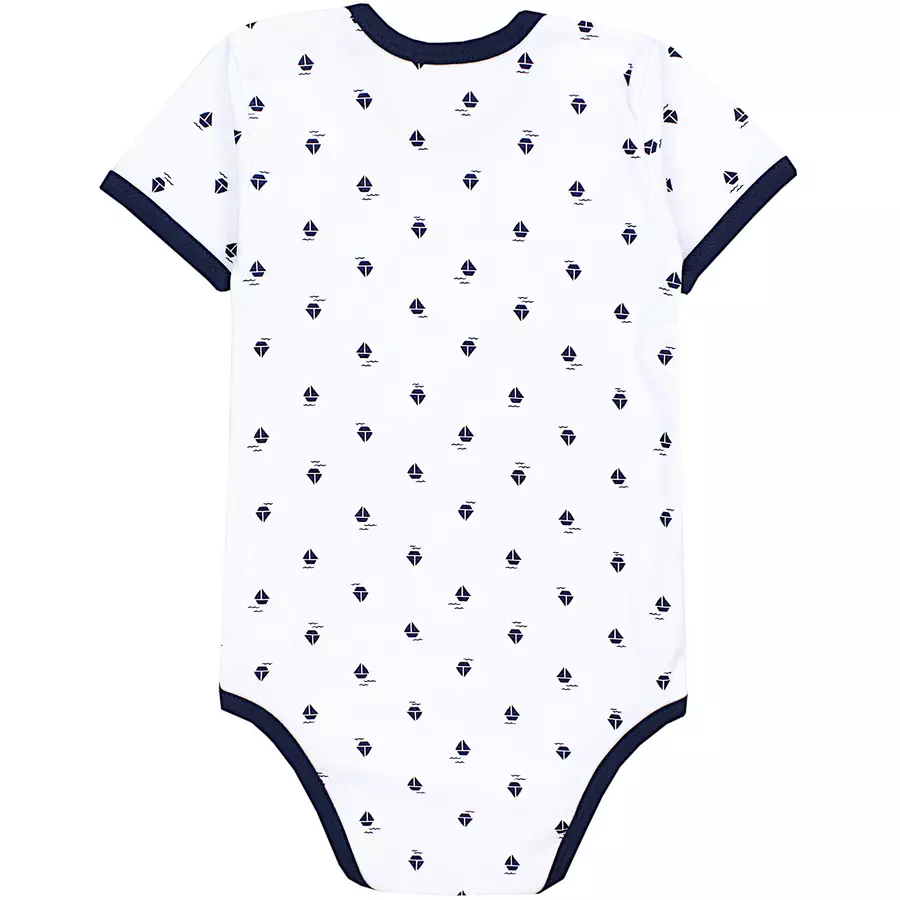 TupTam Kinder Unisex Kurzarm Body 3er Set weiß Modell 1