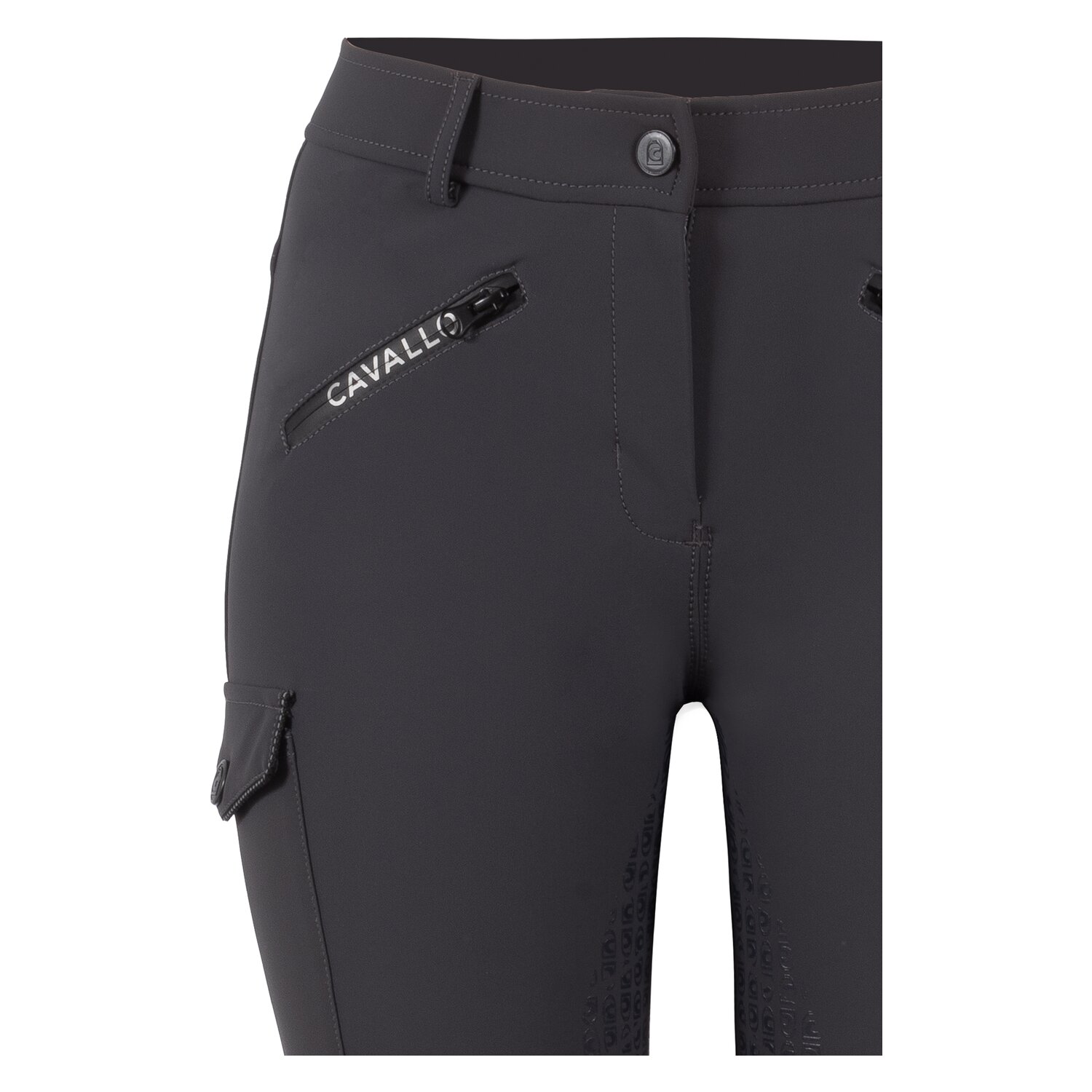 Cavallo Gesäßeinsatz-Reithose CAVALCOMINA GRIP MOBILE  - graphite