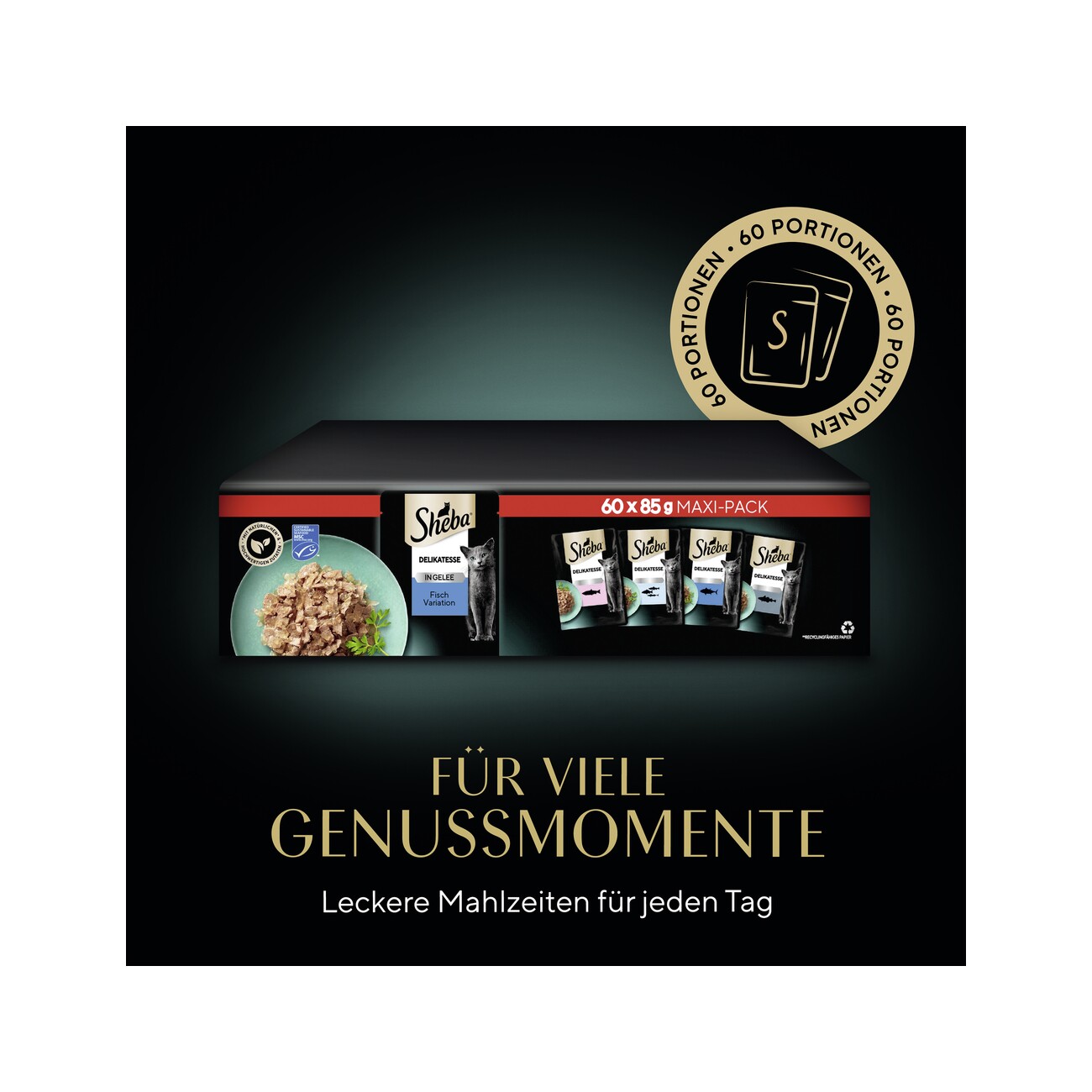 Sheba Delikatesse in Gelee 60x85g