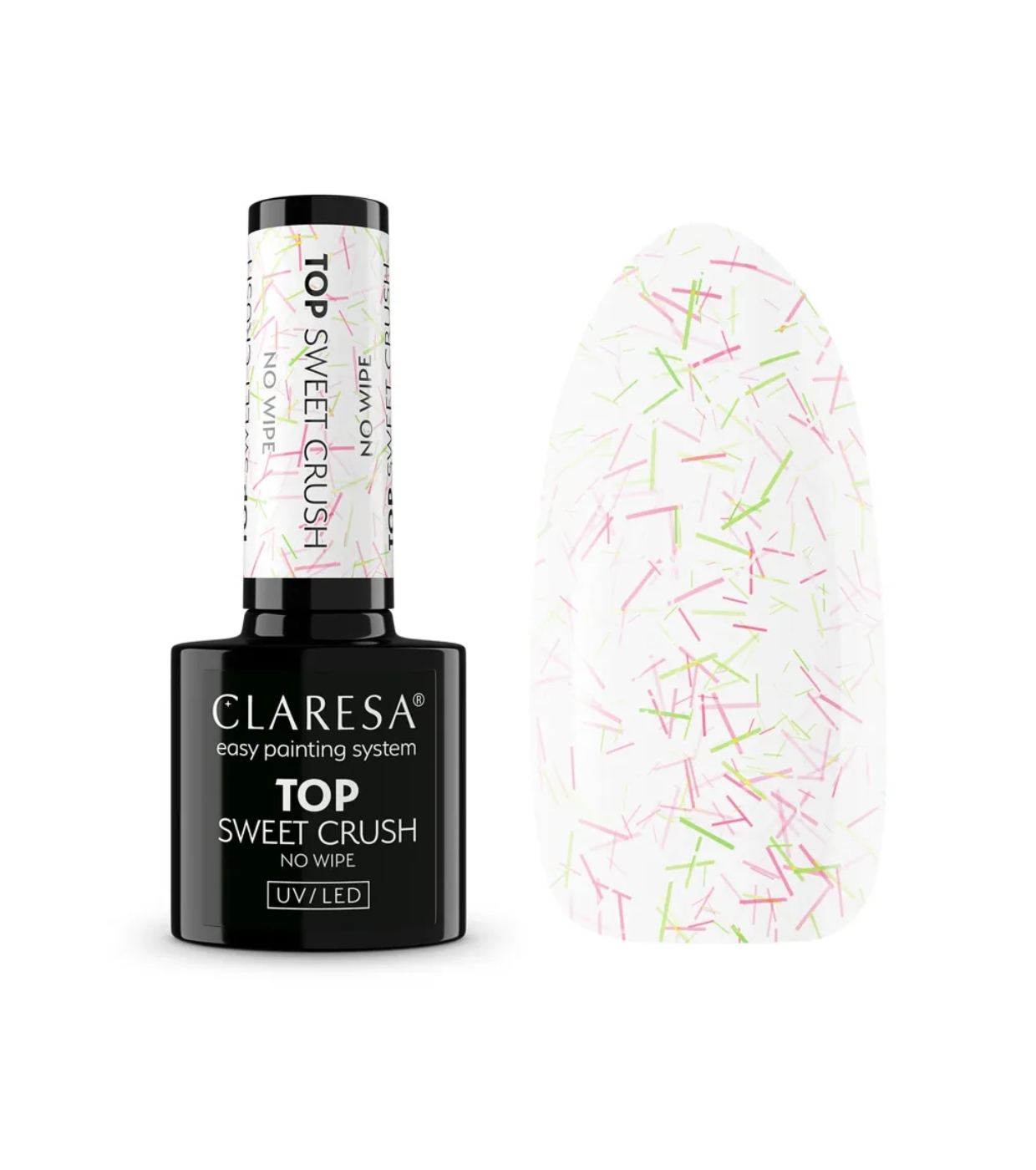 Claresa - Top Coat Semi-Permanente No Wipe - Sweet Crush