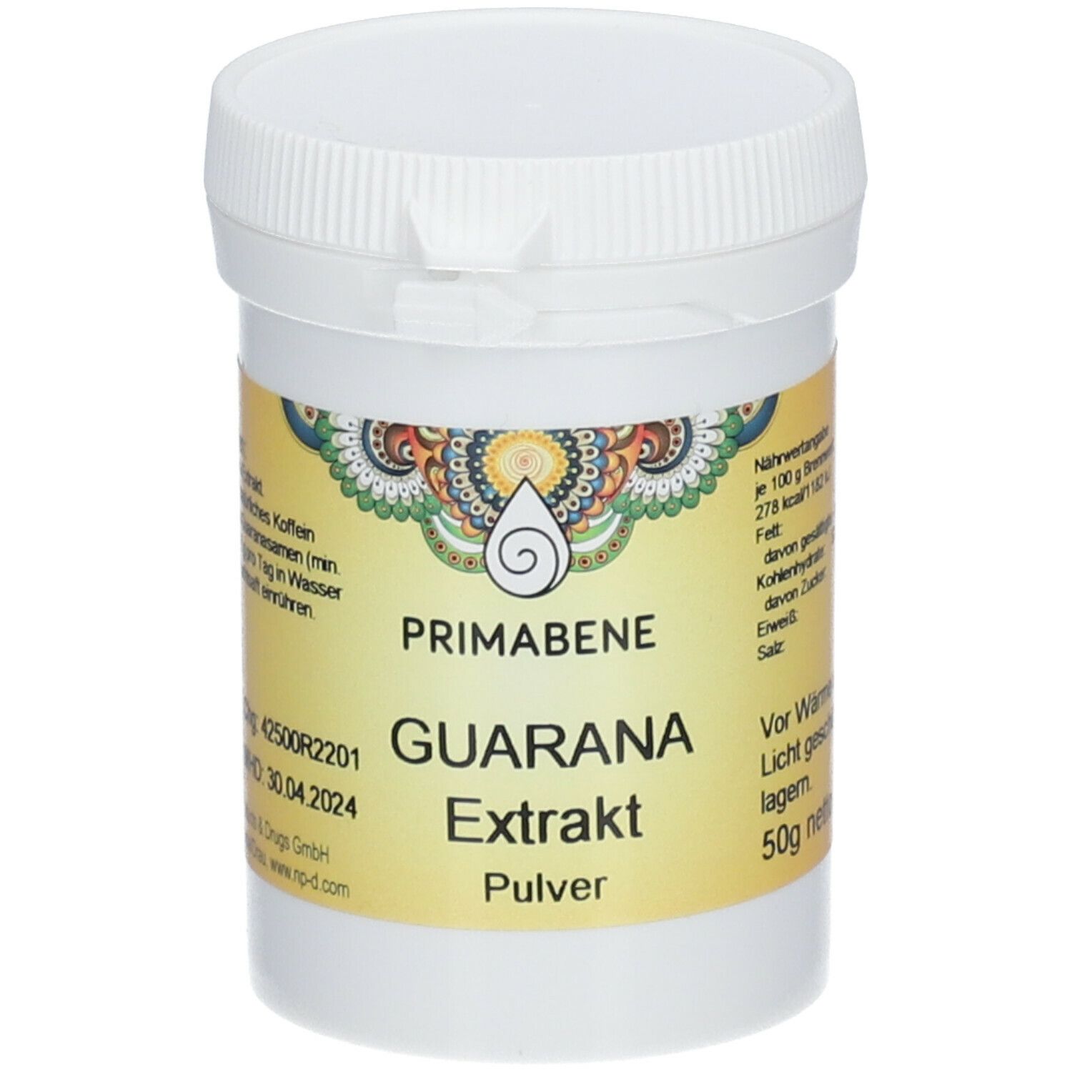 PRIMABENE Guarana Extrakt Pulver