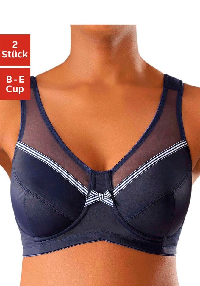 petite fleur Entlastungs-BH, 2 Stücker Packung, ohne Bügel